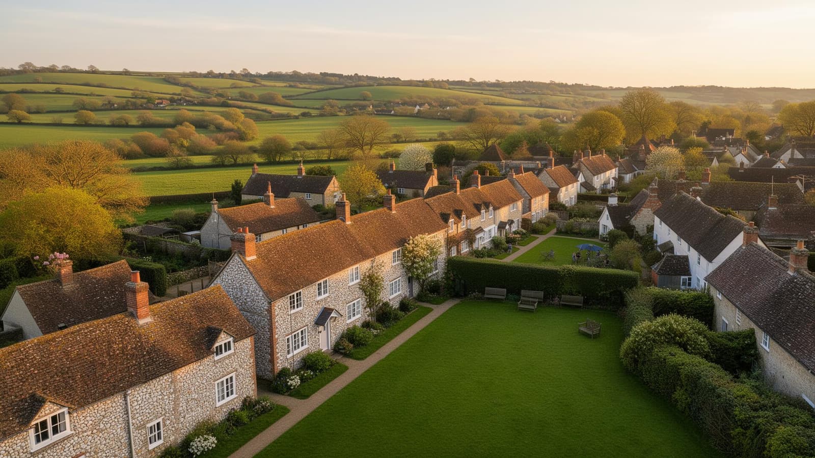 Ditchling village in the South Downs
